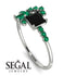 Princess Cut Mix Black Diamond Ring - Mya No. 24 image 10