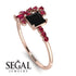 Princess Cut Mix Black Diamond Ring - Mya No. 53 image 10