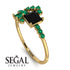 Princess Cut Mix Black Diamond Ring - Mya No. 22 image 10