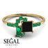 Princess Cut Mix Black Diamond Ring - Mya No. 22 image 2