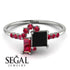 Princess Cut Mix Black Diamond Ring - Mya No. 54 image 2