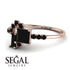 Princess Cut Mix Black Diamond Ring - Mya No. 38 image 3