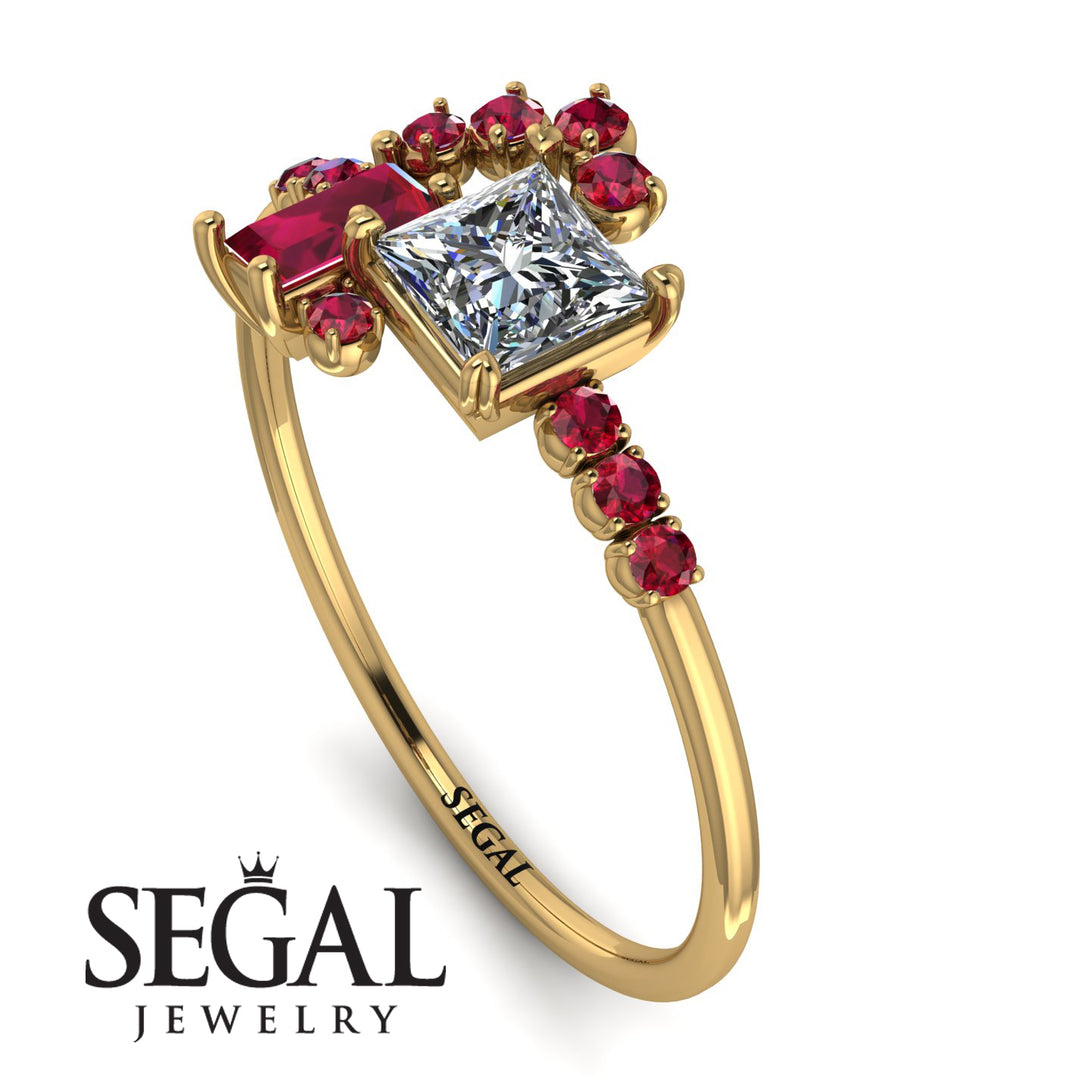 Princess Cut Mix Diamond Ring - Mya No. 46