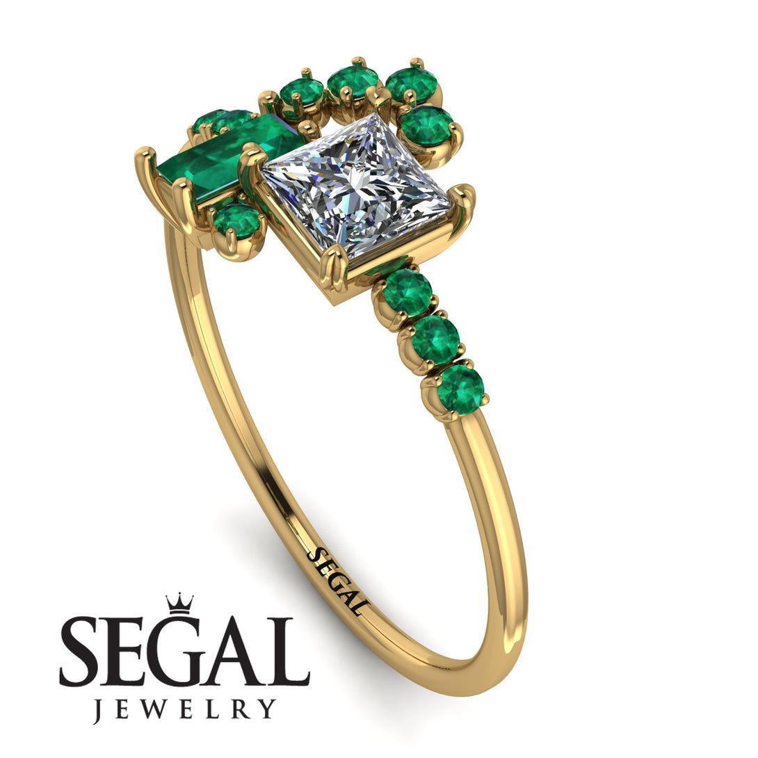 Princess Cut Mix Diamond Ring - Mya No. 16