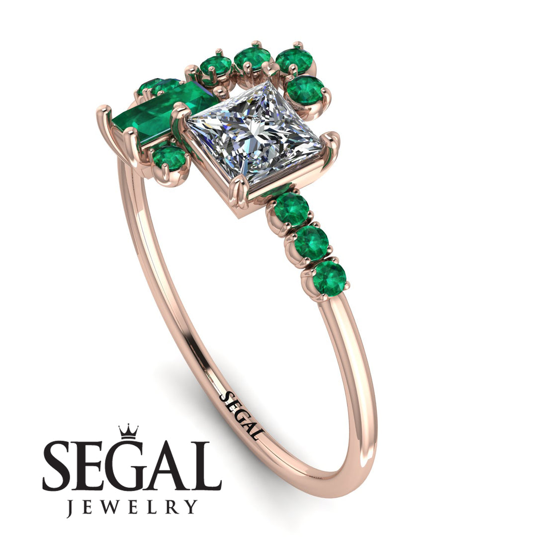 Princess Cut Mix Diamond Ring - Mya No. 17