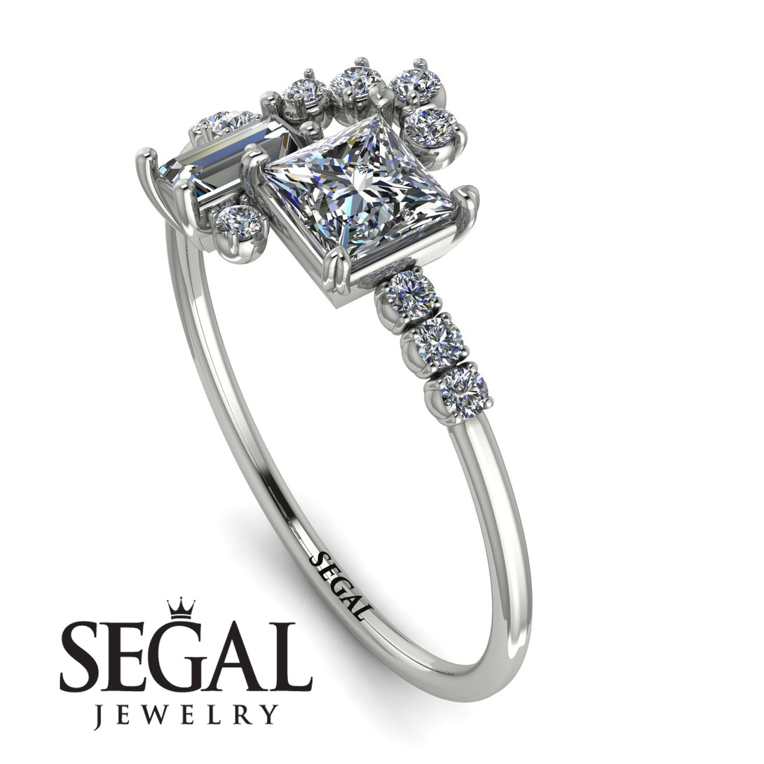 Princess Cut Mix Diamond Ring - Mya No. 3