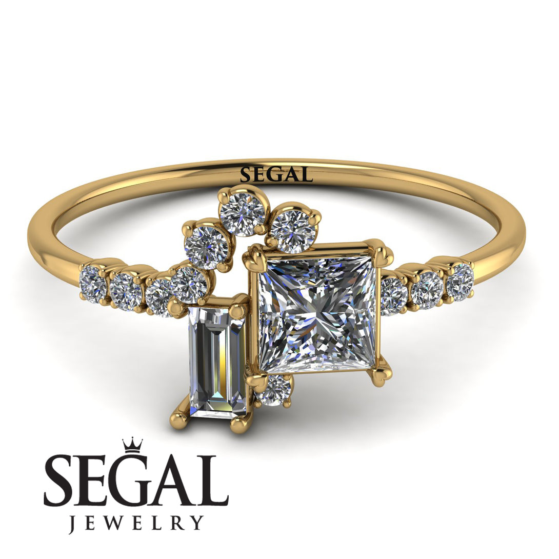 Princess Cut Mix Diamond Ring - Mya No. 1