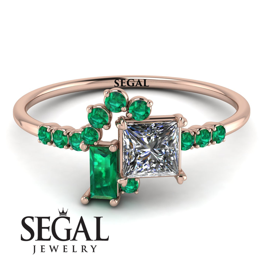 Princess Cut Mix Diamond Ring - Mya No. 17