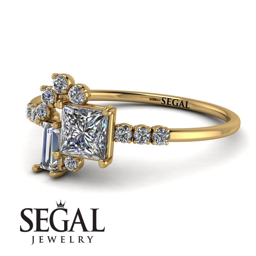 Princess Cut Mix Diamond Ring - Mya No. 1