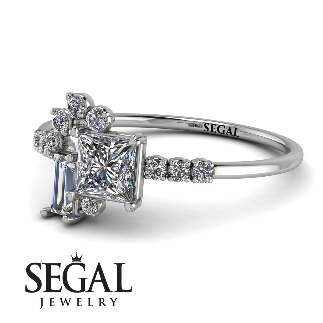 Princess Cut Mix Diamond Ring - Mya No. 3