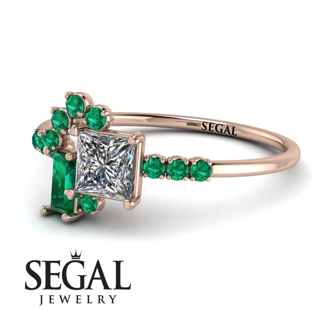 Princess Cut Mix Diamond Ring - Mya No. 17