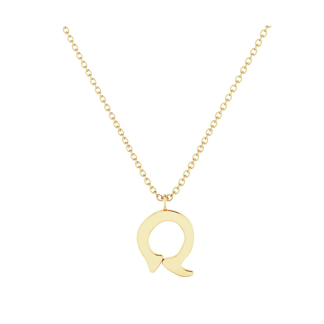 Q - Letter Name Necklace Initial Necklace