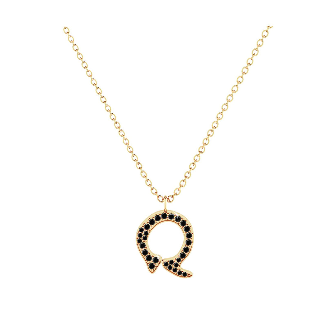 Q - Letter Name Necklace Initial Necklace