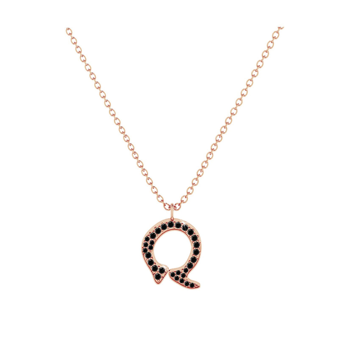 Q - Letter Name Necklace Initial Necklace