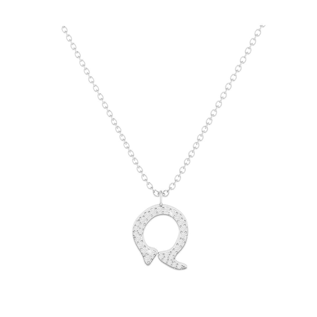 Q - Letter Name Necklace Initial Necklace