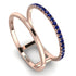 Thin Double Sapphire Band Ring - Morgan No. 14