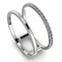 Thin Double Diamond Band Ring - Morgan No. 3