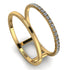 Thin Double Diamond Band Ring - Morgan No. 1