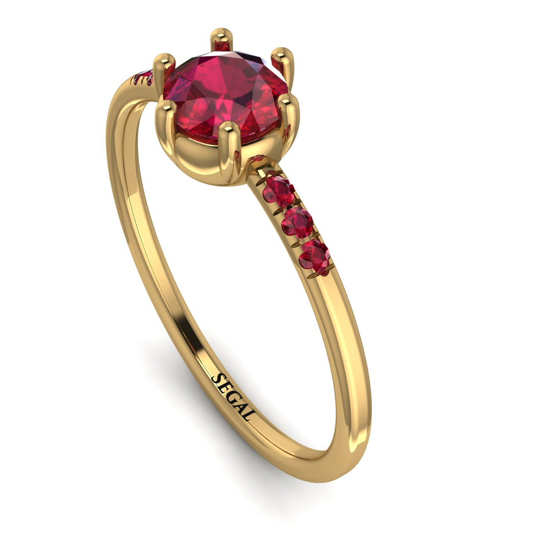 Basket Ruby Ring - Summer No. 55