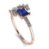 Princess Cut Mix Sapphire Ring - Mya No. 14 image 1