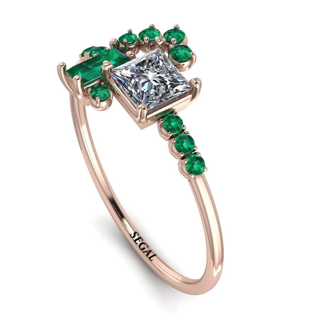 Princess Cut Mix Diamond Ring - Mya No. 17