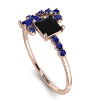 Princess Cut Mix Black Diamond Ring - Mya No. 68 image 1