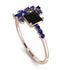 Princess Cut Mix Black Diamond Ring - Mya No. 68