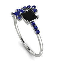 Princess Cut Mix Black Diamond Ring - Mya No. 69 image 1
