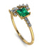 Princess Cut Mix Emerald Ring - Mya No. 4