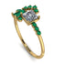Princess Cut Mix Diamond Ring - Mya No. 16