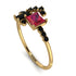 Princess Cut Mix Ruby Ring - Mya No. 40 image 1