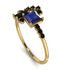 Princess Cut Mix Sapphire Ring - Mya No. 43