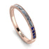 Emerald Cut Diamond Milgrain Eternity Ring - Teagan No. 62