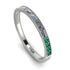 Emerald Cut Diamond Milgrain Eternity Ring - Teagan No. 18 image 1