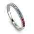 Emerald Cut Diamond Milgrain Eternity Ring - Teagan No. 48