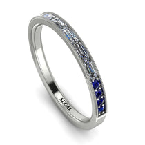 Emerald Cut Diamond Milgrain Eternity Ring - Teagan No. 63 image 1