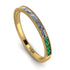 Emerald Cut Diamond Milgrain Eternity Ring - Teagan No. 16