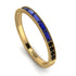 Emerald Cut Sapphire Milgrain Eternity Ring - Teagan No. 43