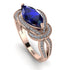 Milgrain Marquise Sapphire Engagement Ring - Marley No. 14 image 1