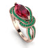 Milgrain Marquise Ruby Engagement Ring - Marley No. 26 image 1