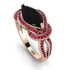 Milgrain Marquise Black Diamond Engagement Ring - Marley No. 53 image 1