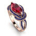 Milgrain Marquise Ruby Engagement Ring - Marley No. 71 image 1