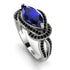 Milgrain Marquise Sapphire Engagement Ring - Marley No. 45