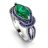 Milgrain Marquise Emerald Engagement Ring - Marley No. 66