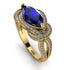 Milgrain Marquise Sapphire Engagement Ring - Marley No. 13 image 1