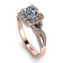 Cushion Cut Diamond Milgrain Engagement Ring - Adelyn No. 2