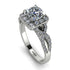 Cushion Cut Diamond Milgrain Engagement Ring - Adelyn No. 3 image 1