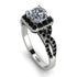 Cushion Cut Diamond Milgrain Engagement Ring - Adelyn No. 33 image 1