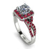 Cushion Cut Diamond Milgrain Engagement Ring - Adelyn No. 48 image 1