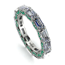 Eternity Emerald Hidden Diamonds Band - Ember No. 18 image 1